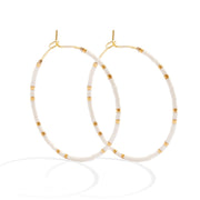 Miyuki Delica Hoop Earrings