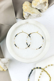 Miyuki Delica Hoop Earrings