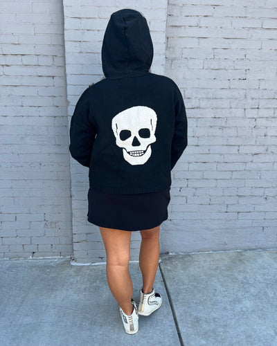 Skull Hoodie-Black