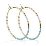 Miyuki Delica Hoop Earrings