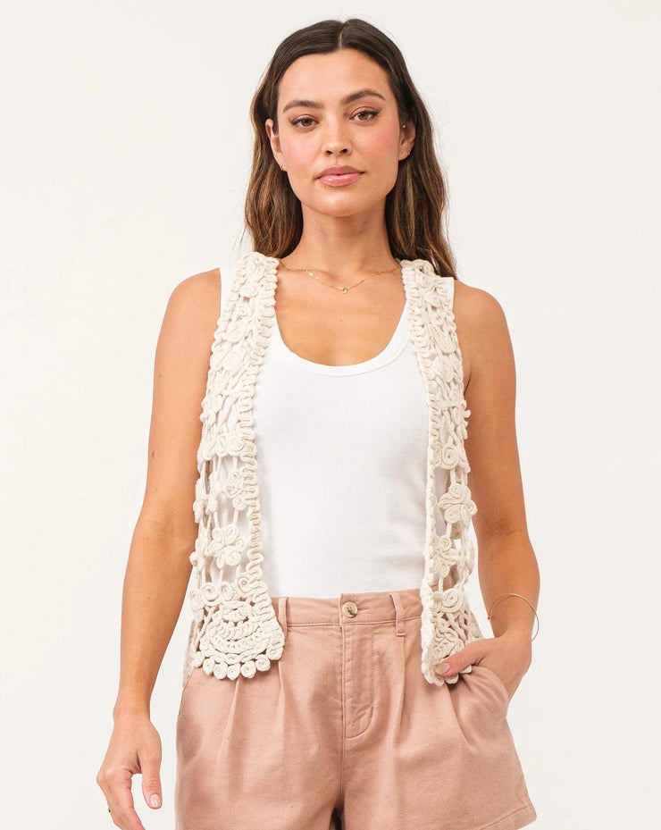 Aurelia Crochet Halter Tank