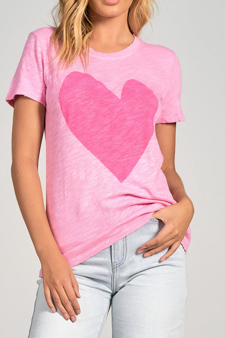 Heart Tee- Pink