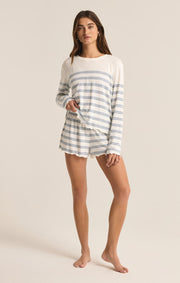 Campus Stripe Short- Vanilla Ice