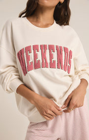 Oversized Weekends Sweatshirt