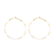 Miyuki Delica Hoop Earrings