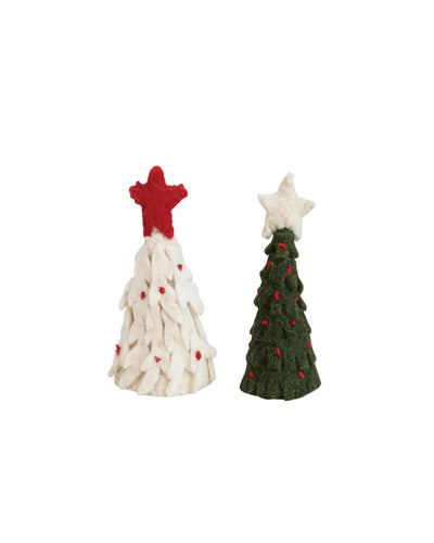 Wool Felt Tree Star Bottle Topper