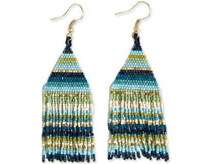 Lexie Blues Fringe Earrings